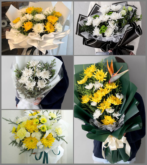 湖北恩施州咸丰县白事花束代送
